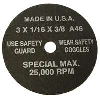 S & G Tool Aid 94860 - Cut Off Wheels - 3" (5pk)